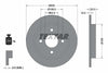 Textar Rear Brake Disc Pro Solid 92088403 253mm thumbnail