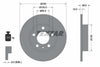 Textar Rear Brake Disc Solid 92088700 239mm thumbnail