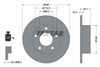 Textar Rear Brake Disc Pro Solid 92090803 245mm thumbnail