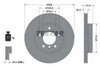 Textar Front Coated High-Carbon Brake Disc Pro+ Vented 92097205 300mm thumbnail