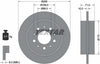 Textar Rear Brake Disc Solid 92097800 265mm thumbnail