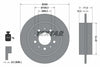 Textar Rear Brake Disc Solid 92097800 265mm thumbnail