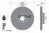 Textar Front Coated High-Carbon Brake Disc Pro+ Vented 92098305 323mm thumbnail