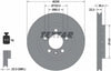 Textar Rear Brake Disc Pro Vented 92098603 256mm thumbnail