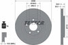 Textar Rear Brake Disc Vented 92099100 288mm thumbnail