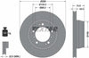 Textar Rear Brake Disc Pro+ Perforated Vented 92100107 299mm thumbnail