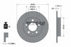 Textar Rear Brake Disc Pro Solid 92105803 239mm thumbnail