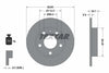 Textar Rear Brake Disc Pro Solid 92106203 245mm thumbnail