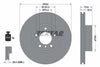 Textar Front Coated High-Carbon Brake Disc Pro+ Vented 92107105 324mm thumbnail