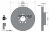 Textar Front Coated High-Carbon Brake Disc Pro+ Vented 92107205 332mm thumbnail