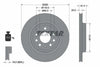 Textar Rear Brake Disc Pro Vented 92118403 292mm thumbnail