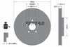 Textar Front Coated High-Carbon Brake Disc Pro+ Vented 92119405 324mm thumbnail