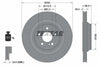 Textar Rear Brake Disc Pro+ Perforated Vented 92120407 330mm thumbnail