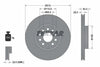 Textar Front Coated High-Carbon Brake Disc Pro+ Vented 92120505 312mm thumbnail
