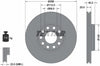 Textar Front Coated High-Carbon Brake Disc Pro+ Vented 92121005 288mm thumbnail
