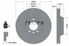 Textar Front Coated High-Carbon Brake Disc Pro+ Vented 92121705 350mm thumbnail