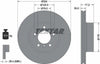 Textar Front Coated High-Carbon Brake Disc Pro+ Vented 92122605 324mm thumbnail