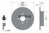 Textar Rear Brake Disc Solid 92125300 260mm thumbnail