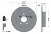 Textar Rear Brake Disc Pro Solid 92125703 278mm thumbnail