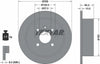 Textar Rear Brake Disc Solid 92129000 258mm thumbnail