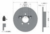 Textar Rear Brake Disc Solid 92130500 265mm thumbnail