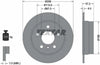Textar Rear Brake Disc Pro Solid 92132103 258mm thumbnail