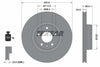 Textar Front Coated High-Carbon Brake Disc Pro+ Vented 92132205 314mm thumbnail