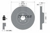 Textar Front Coated High-Carbon Brake Disc Pro+ Vented 92132405 347mm thumbnail