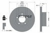 Textar Front Coated High-Carbon Brake Disc Pro+ Vented 92132805 292mm thumbnail