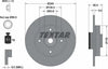 Textar Rear Brake Disc Pro Solid 92133303 249mm thumbnail
