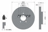 Textar Front Coated High-Carbon Brake Disc Pro+ Vented 92133905 280mm thumbnail