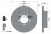Textar Rear Brake Disc Vented 92134700 284mm thumbnail