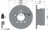 Textar Rear Brake Disc Pro Solid 92137503 258mm thumbnail