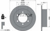 Textar Rear Brake Disc Solid 92138500 299mm thumbnail