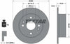 Textar Rear Brake Disc Solid 92138600 260mm thumbnail