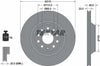 Textar Rear Brake Disc Pro Vented 92140703 310mm thumbnail