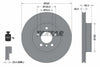 Textar Front Coated High-Carbon Brake Disc Pro+ Vented 92141505 325mm thumbnail