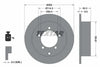 Textar Rear Brake Disc Solid 92148600 262mm thumbnail
