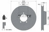 Textar Front Coated High-Carbon Brake Disc Pro+ Perforated Vented 92149905 330mm thumbnail