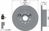 Textar Rear Brake Disc Vented 92150400 307mm thumbnail
