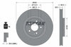 Textar Front Coated High-Carbon Brake Disc Pro+ Vented 92151005 330mm thumbnail