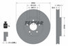 Textar Front Coated High-Carbon Brake Disc Pro+ Vented 92152105 304mm thumbnail