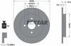 Textar Rear Brake Disc Solid 92156300 259mm thumbnail