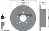 Textar Rear Brake Disc Pro Solid 92156803 262mm thumbnail