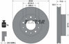 Textar Front Coated Brake Disc Pro Vented 92157303 300mm thumbnail