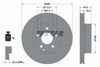Textar Front Coated Brake Disc Pro Vented 92159603 288mm thumbnail