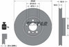 Textar Front Coated High-Carbon Brake Disc Pro+ Vented 92160905 348mm thumbnail