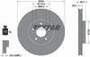 Textar Front Coated High-Carbon Brake Disc Pro+ Vented 92162405 320mm thumbnail