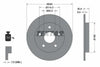 Textar Rear Brake Disc Pro Solid 92164103 259mm thumbnail