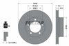 Textar Front Coated High-Carbon Brake Disc Pro+ Perforated Vented 92165105 298mm thumbnail